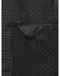 Michael Strahan Classic Fit Sport Coat, Wine Plaid -Men Clothing Shop MW40 15K1 17 MICHAEL STRAHAN CHARCOAL ALT2