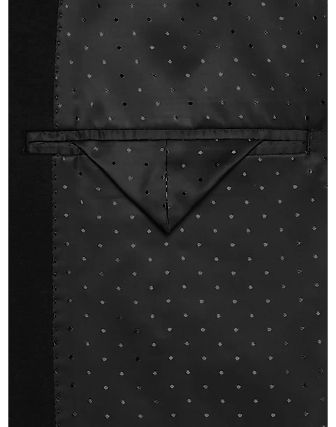 Michael Strahan Classic Fit Knit Sport Coat, Black Solid 5 Michael Strahan Classic Fit Knit Sport Coat, Black Solid - Image 3