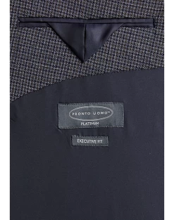 Pronto Uomo Executive Fit Sport Coat, Gray Check -Men Clothing Shop MW40 15VV 95 PRONTO UOMO PLATINUM GRAY CHECK ALT2