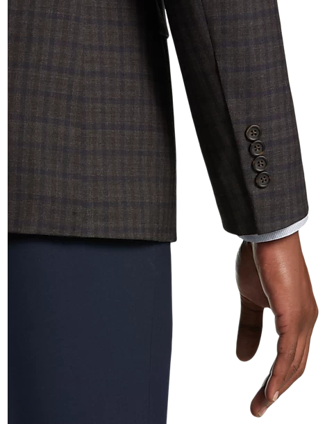 Pronto Uomo Platinum Modern Fit Sport Coat, Brown Check 4 Pronto Uomo Platinum Modern Fit Sport Coat, Brown Check - Image 2