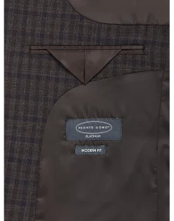Pronto Uomo Platinum Modern Fit Sport Coat, Brown Check 7 Pronto Uomo Platinum Modern Fit Sport Coat, Brown Check -Men Clothing Shop MW40 15XD 63 PRONTO UOMO PLATINUM BROWN CHECK ALT2