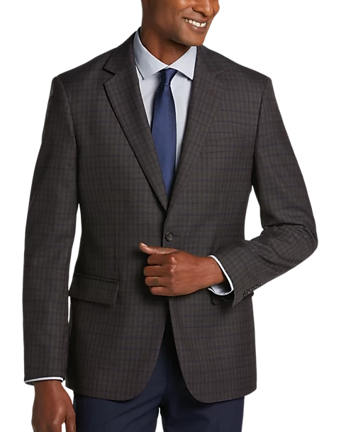 Pronto Uomo Platinum Modern Fit Sport Coat, Brown Check 3 Pronto Uomo Platinum Modern Fit Sport Coat, Brown Check