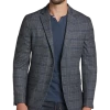 Michael Strahan Modern Fit Sport Coat, Gray Plaid -Men Clothing Shop MW40 15YU 64 MICHAEL STRAHAN GRAY PLAID MAIN