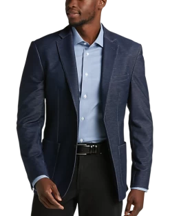 Michael Strahan Modern Fit Knit Sport Coat, Charcoal