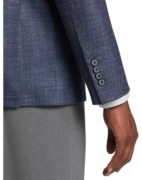 Joseph Abboud Modern Fit Textured Sport Coat, Blue 4 Joseph Abboud Modern Fit Textured Sport Coat, Blue - Image 2