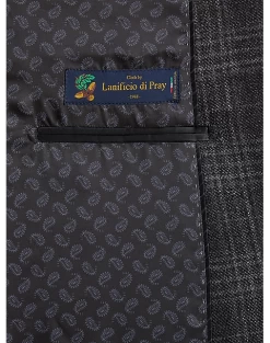 Joseph Abboud Modern Fit Sport Coat, Charcoal Plaid -Men Clothing Shop MW40 15ZR 66 JOSEPH ABBOUD CHARCOAL PLAID ALT6