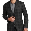 Joseph Abboud Modern Fit Sport Coat, Charcoal Plaid -Men Clothing Shop MW40 15ZR 66 JOSEPH ABBOUD CHARCOAL PLAID MAIN