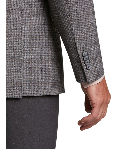 Joseph Abboud Modern Fit Sport Coat, Gray Check 4 Joseph Abboud Modern Fit Sport Coat, Gray Check - Image 2