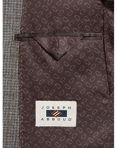 Joseph Abboud Modern Fit Sport Coat, Gray Check 5 Joseph Abboud Modern Fit Sport Coat, Gray Check - Image 3