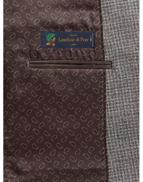 Joseph Abboud Modern Fit Sport Coat, Gray Check 6 Joseph Abboud Modern Fit Sport Coat, Gray Check - Image 4