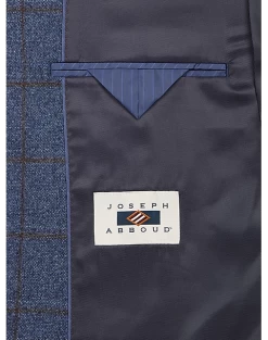 Joseph Abboud Modern Fit Sport Coat, Blue Windowpane Plaid -Men Clothing Shop MW40 164U 67 JOSEPH ABBOUD BLUE WINDOWPANE ALT2