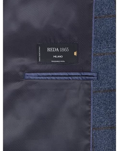 Joseph Abboud Modern Fit Sport Coat, Blue Windowpane Plaid -Men Clothing Shop MW40 164U 67 JOSEPH ABBOUD BLUE WINDOWPANE ALT6