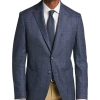Joseph Abboud Modern Fit Sport Coat, Blue Windowpane Plaid -Men Clothing Shop MW40 164U 67 JOSEPH ABBOUD BLUE WINDOWPANE MAIN