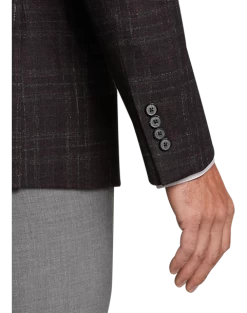 Joseph Abboud Slim Fit Sport Coat, Burgundy Plaid -Men Clothing Shop MW40 165C 60 JOSEPH ABBOUD BURGUNDY PLAID ALT1