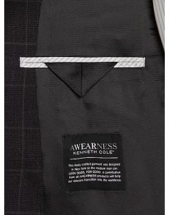 Awearness Kenneth Cole Modern Fit Sport Coat, Wine Windowpane 8 Awearness Kenneth Cole Modern Fit Sport Coat, Wine Windowpane -Men Clothing Shop MW40 16GK 60 AWEARNESS KENNETH COLE WINE WINDOWPANE ALT2