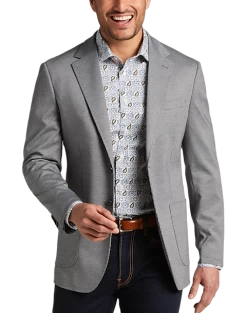 JOE Joseph Abboud Slim Fit Notch Lapel Sport Coat, Gray Tic