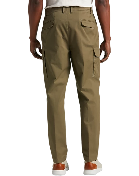 Joseph Abboud Modern Fit Cargo Pants, Washed Olive 4 Joseph Abboud Modern Fit Cargo Pants, Washed Olive - Image 2