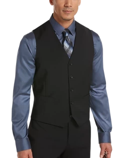 Awearness Kenneth Cole Modern Fit Suit Separates Vest, Black