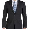 Pronto Uomo Platinum Modern Fit Suit Separates Coat, Navy Sharkskin -Men Clothing Shop MW40 343F 02 PRONTO UOMO PLATINUM BLACK SOLID MAIN