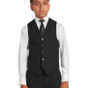 Joseph Abboud Boys Suit Separates Vest, Black & Burgundy