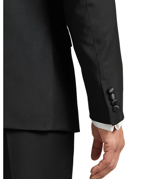 Calvin Klein X-Fit Slim Fit Notch Lapel Tuxedo Separates, Black 4 Calvin Klein X-Fit Slim Fit Notch Lapel Tuxedo Separates, Black - Image 2