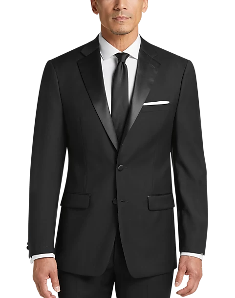 Calvin Klein X-Fit Slim Fit Notch Lapel Tuxedo Separates, Black 3 Calvin Klein X-Fit Slim Fit Notch Lapel Tuxedo Separates, Black