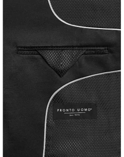 Pronto Uomo Modern Fit Tuxedo, Black -Men Clothing Shop MW40 3G2P 10 PRONTO UOMO BLACK NEW ALT4