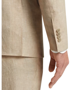 JOE Joseph Abboud Linen Slim Fit Suit Separates Coat, Tan -Men Clothing Shop MW40 3RTA 23 JOE JOSEPH ABBOUD TAN CHAMBRAY ALT1