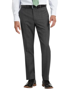 Lauren By Ralph Lauren Gray Sharkskin Classic Fit Suit Separates Pants