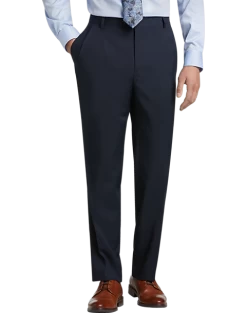 Pronto Uomo Platinum Modern Fit Suit Separates Slacks, Navy Sharkskin