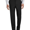 Michael Strahan Classic Fit Suit Separates Pants, Black -Men Clothing Shop MW40 3VF8 02 MICHAEL STRAHAN BLACK SOLID MAIN