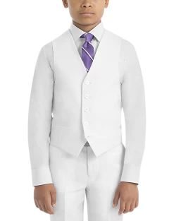 Lauren By Ralph Lauren Boys (Sizes 4-7) Suit Separates Vest, White