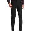 Egara Skinny Fit Suit Separate Pants, Black
