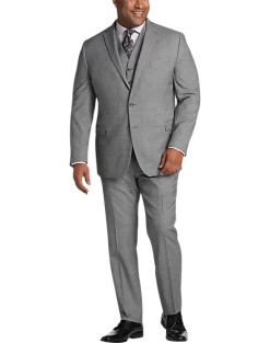 Awearness Kenneth Cole AWEAR-TECH Slim Fit Suit Separates Coat, Black & White Sharkskin