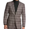 Egara Skinny Fit Suit Separates Coat, Taupe Plaid -Men Clothing Shop MW40 3VNR 69 EGARA ORANGE TAUPE PLAID MAIN