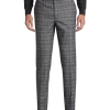 Egara Skinny Fit Suit Separates, Gray Plaid -Men Clothing Shop MW40 3VP6 64 EGARA ORANGE GRAY PLAID MAIN