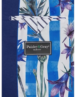 Paisley & Gray Slim Fit Suit Separates Jacket, Blue 11 Paisley & Gray Slim Fit Suit Separates Jacket, Blue -Men Clothing Shop MW40 3W24 14 PAISLEY GRAY BLUE POSTMAN ALT3