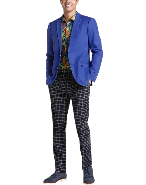 Paisley & Gray Slim Fit Suit Separates Jacket, Blue 8 Paisley & Gray Slim Fit Suit Separates Jacket, Blue - Image 6