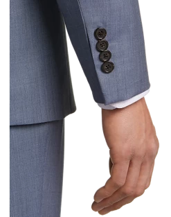 Lauren By Ralph Lauren Classic Fit Suit Blue Sharkskin -Men Clothing Shop MW40 3W5K 56 LAUREN BY RALPH LAUREN BLUE SHARKSKIN ALT1