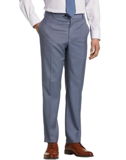 Lauren By Ralph Lauren Classic Fit Suit Blue Sharkskin -Men Clothing Shop MW40 3W5K 56 LAUREN BY RALPH LAUREN BLUE SHARKSKIN ALT2