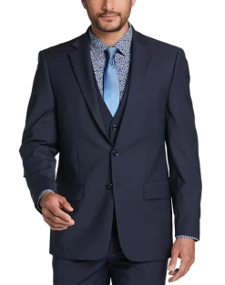 Calvin Klein X-Fit Slim Fit Suit Separates Coat, Charcoal Gray -Men Clothing Shop MW40 3W6P 01 CALVIN KLEIN NAVY SOLID ALT7 3