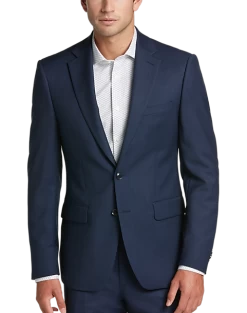 Calvin Klein X-Fit Slim Fit Suit Separates Coat, Blue Tic