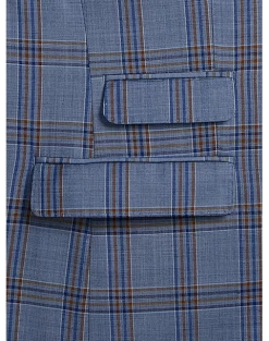 Tayion Classic Fit Suit Separates Coat, Navy & Rust Plaid -Men Clothing Shop MW40 3W8P 61 TAYION NAVY RUST PLAID ALT3