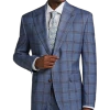 Tayion Classic Fit Suit Separates Coat, Navy & Rust Plaid