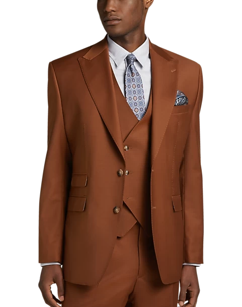 Tayion Classic Fit Suit Separates Coat, Rust 7 Tayion Classic Fit Suit Separates Coat, Rust - Image 5