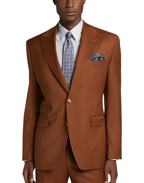 Tayion Classic Fit Suit Separates Coat, Rust 3 Tayion Classic Fit Suit Separates Coat, Rust