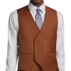 Tayion Classic Fit Suit Separates Double Breasted Vest, Rust -Men Clothing Shop MW40 3W90 18 TAYION RUST MAIN