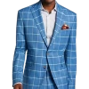 Tayion Classic Fit Suit Separates Coat, Blue & Cream Windowpane -Men Clothing Shop MW40 3W98 67 TAYION BLUE CREAM WINDOWPANE MAIN