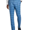 Tayion Classic Fit Suit Separates Pants, Blue & Cream Windowpane