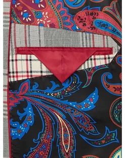 Tayion Classic Fit Suit Separates Coat, White Plaid 9 Tayion Classic Fit Suit Separates Coat, White Plaid -Men Clothing Shop MW40 3W9P 62 TAYION BLACK WHITE PLAID ALT2